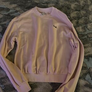 Never worn pink crew neck from h&m